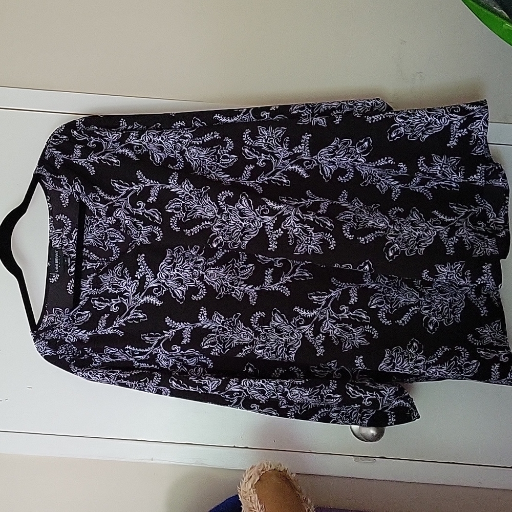 Black and white blouse